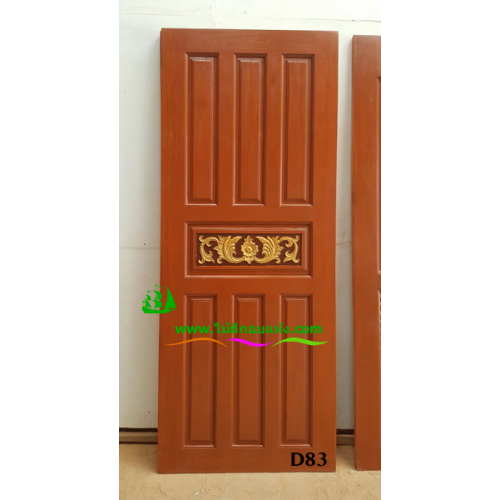 ประตูไม้สักบานเดี่ยว รหัส D83
